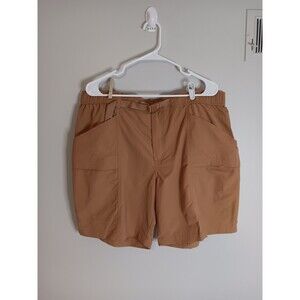 Eddie Bauer Men's Ripstop Tech Pull On Short Size XL Brown Sugar New With Tags